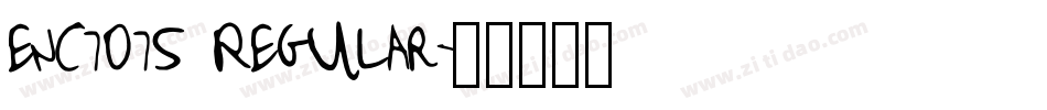 enc7075 Regular字体转换